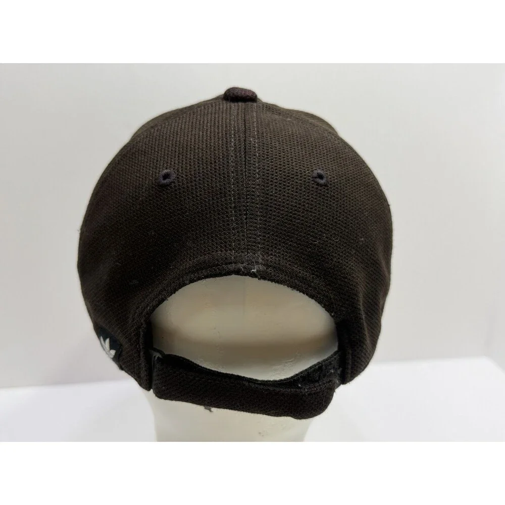 Adidas Trefoil Logo Baseball Cap Hat Brown Adjustable Strapback Casual Sport